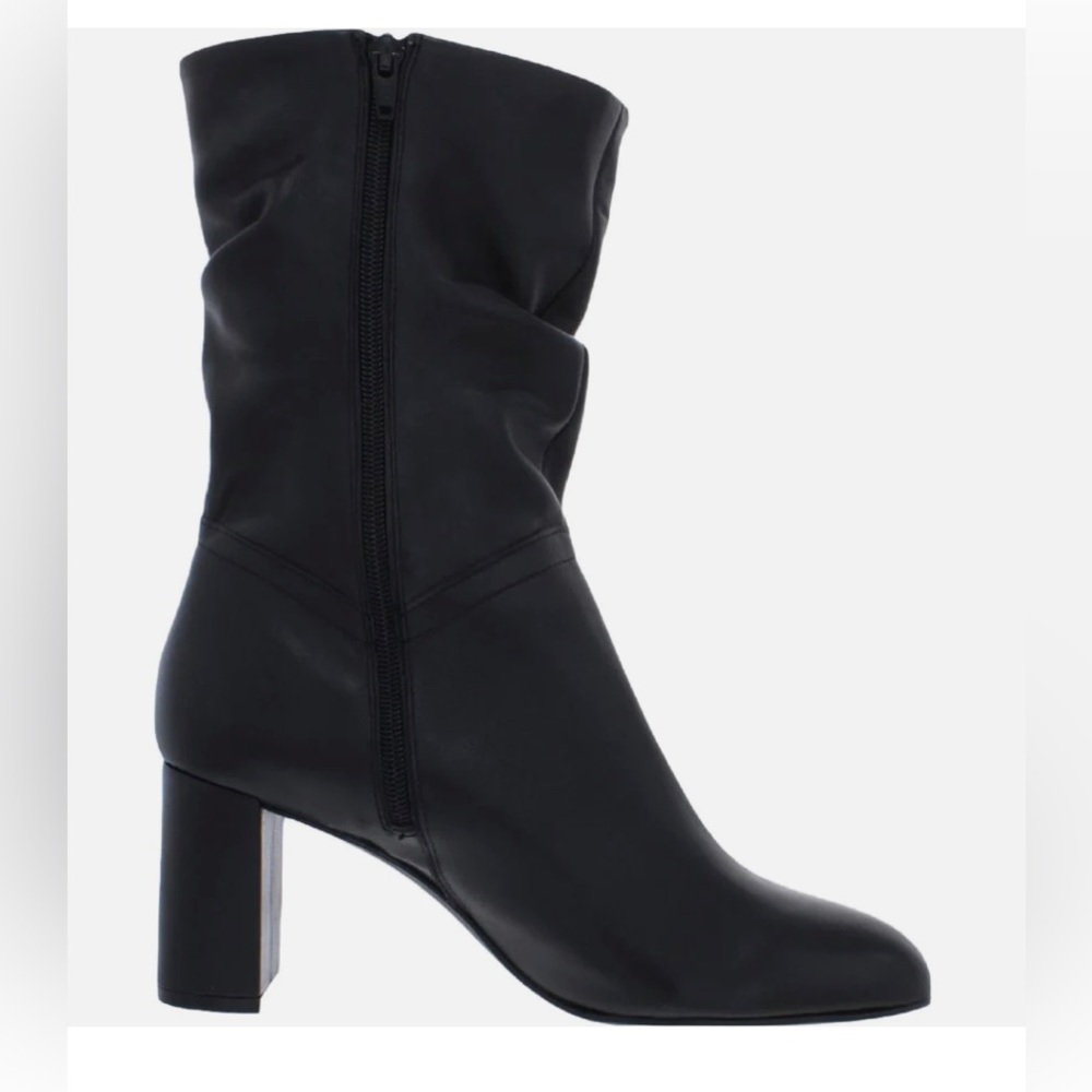 David Tate - Velvety Womens Leather Slouchy Mid-Calf Boots size 8 W